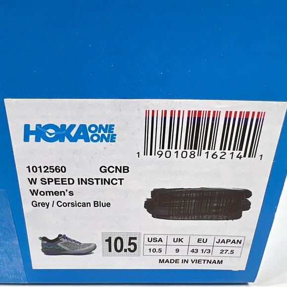 Hoka One Speed Instinct Trail Running Shoe Women 10.5 B Grey/Purple Sneaker NEW! - Picture 5 of 14